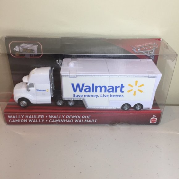 Disney Pixar Cars Wally Hauler Walmart Transport Truck Mattel - Picture 1 of 9
